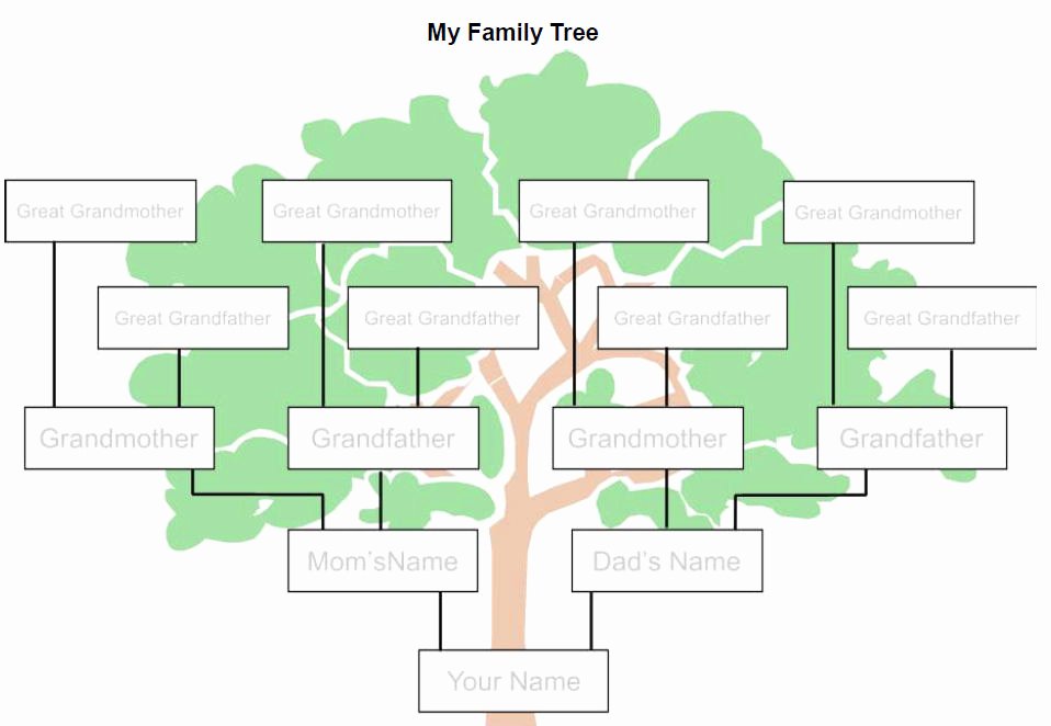 Free Fillable Family Tree Template New Genealogy Requirements and Non Traditional Families