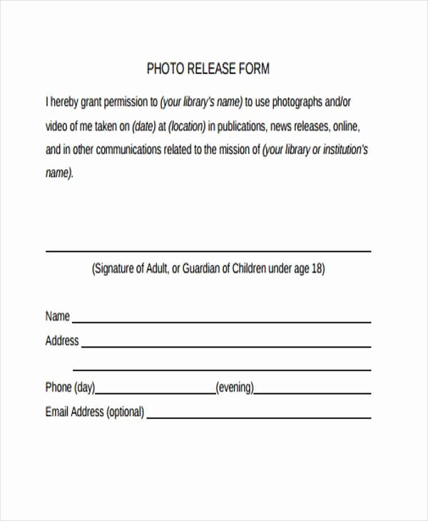 Free General Release form Template Best Of Free 38 Release form Templates