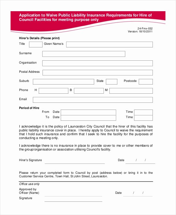 Free General Release form Template Lovely 28 Of Waiver Template