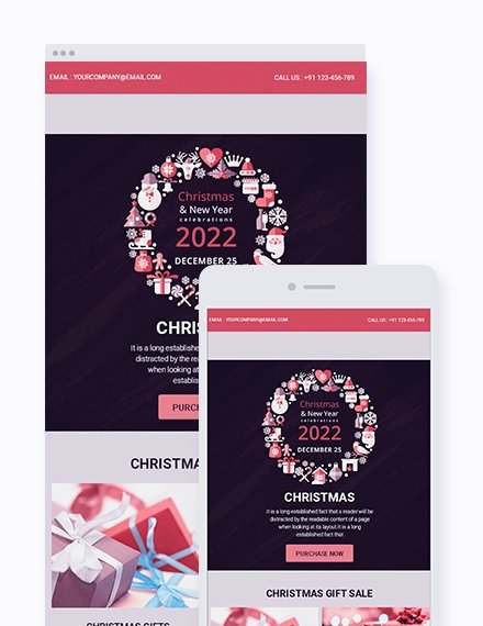 Free Holiday Newsletter Templates Lovely 20 Christmas Newsletter Templates Editable Psd Ai