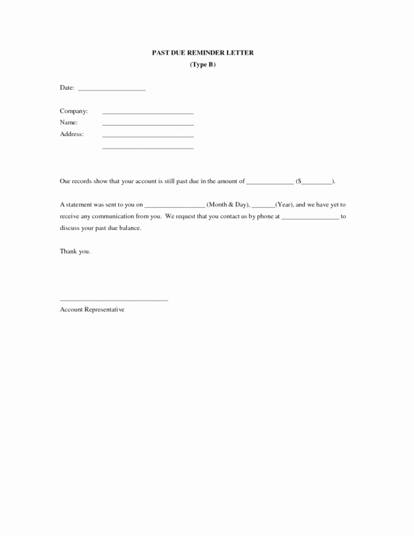 Free Past Due Letter Template Fresh Professional Payment Due Notice Letter Samples for Your