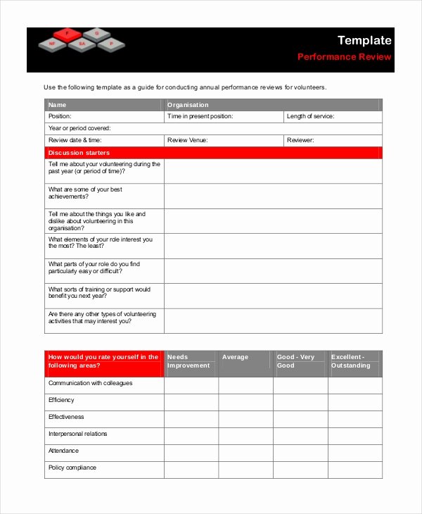 Free Performance Review Template Luxury Performance Review Template 11 Free Word Pdf Documents