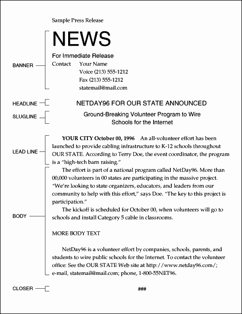 Free Press Release Template Inspirational A Detailed Guide to Writing A Good Press Release