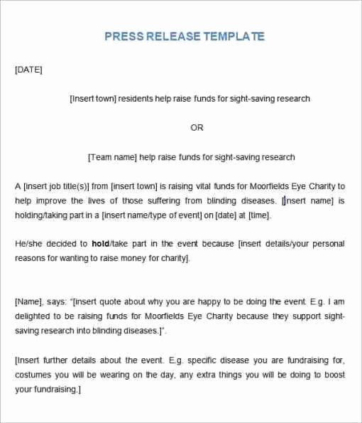 Free Press Release Template Unique 21 Free Press Release Template Word Excel formats
