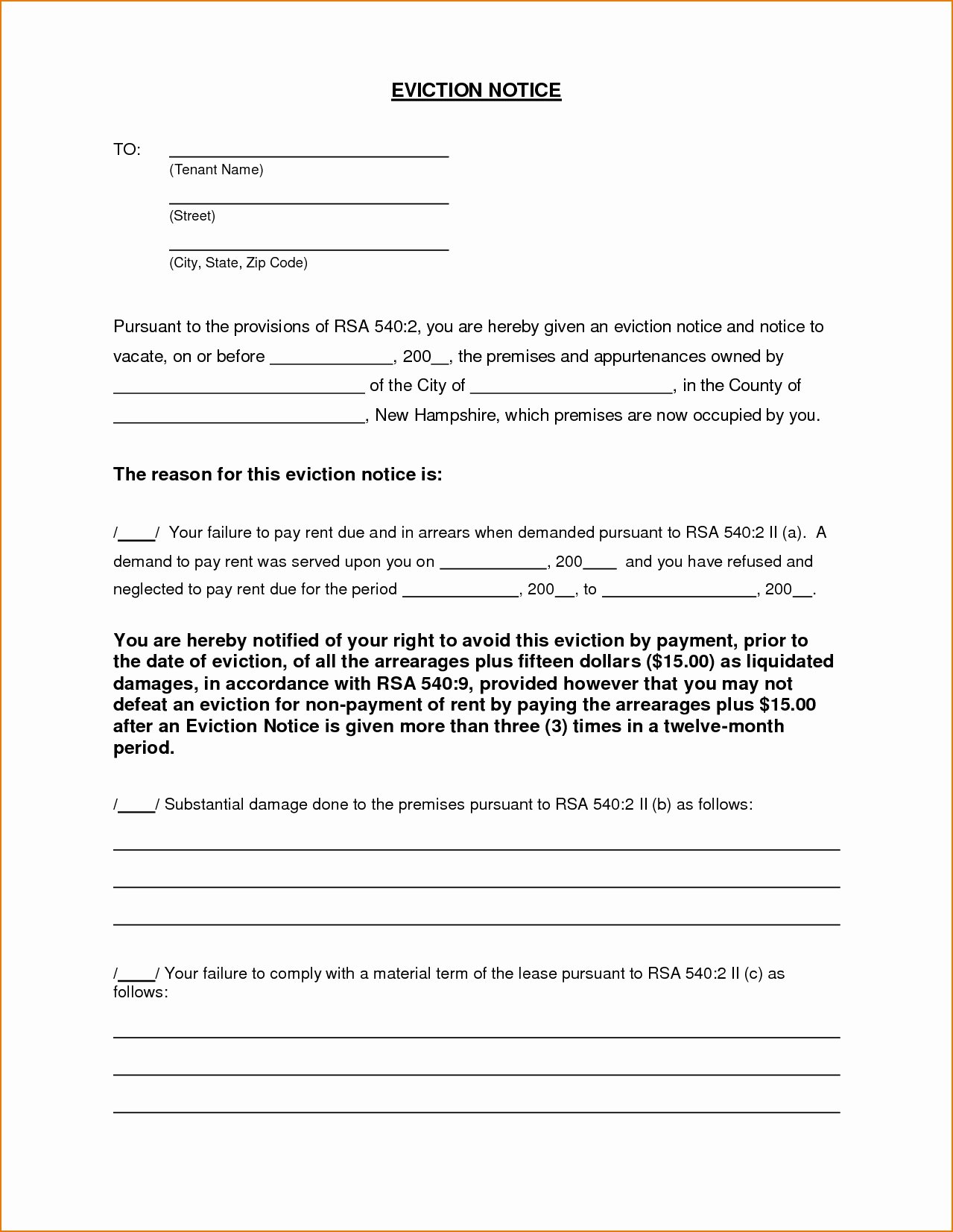 Free Printable Eviction Notice Template Awesome Eviction Notice Texas
