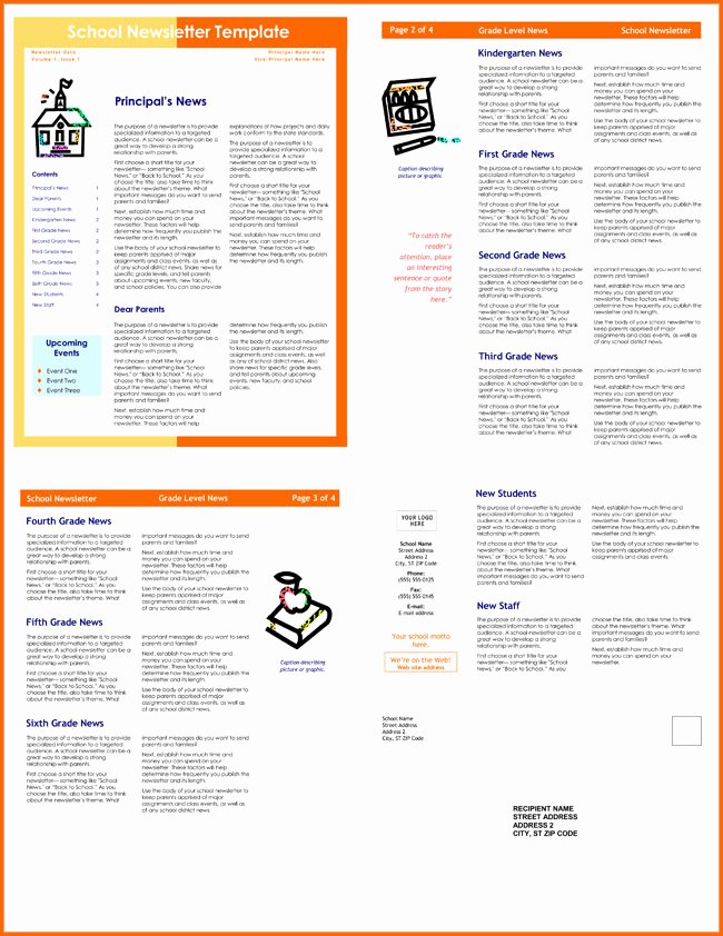 Free Printable Newsletter Templates Elegant 10 Classroom Newsletter Templates Free and Printable