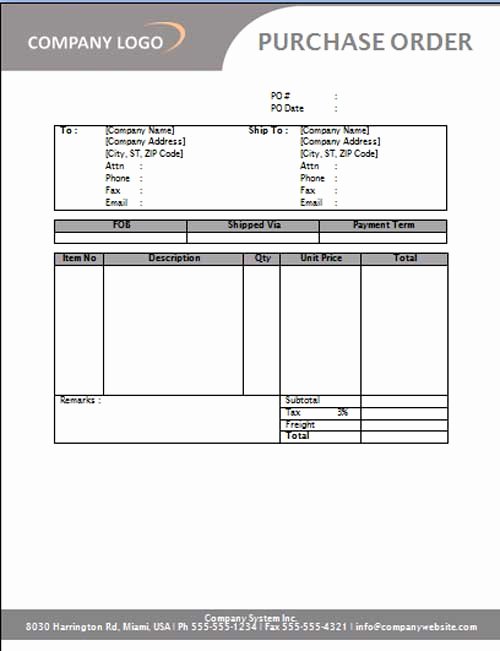 Free Purchase order Template Word Luxury Microsoft Word Templates Service Purchase order Template