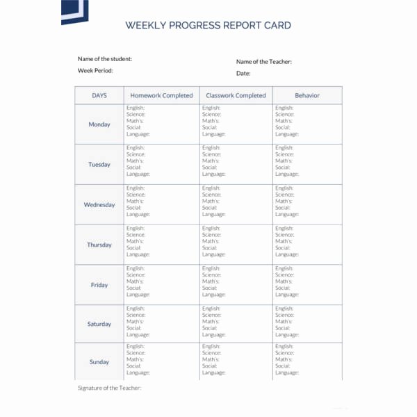 Free Report Card Template Luxury 12 Report Card Template 6 Free Word Excel Pdf