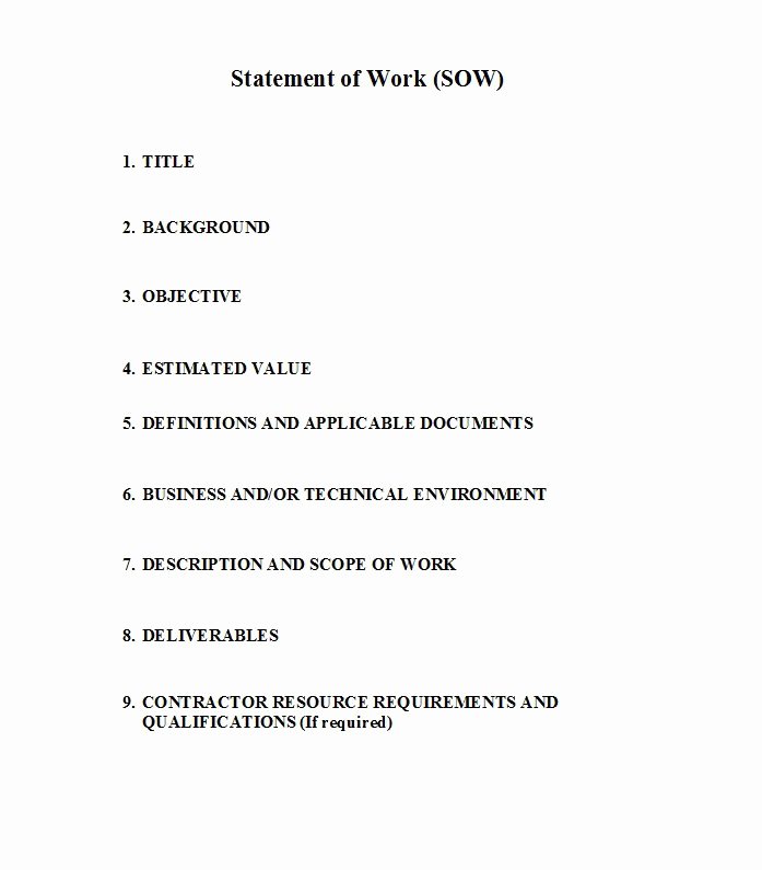 Free Scope Of Work Template Fresh 30 Ready to Use Scope Of Work Templates &amp; Examples Free