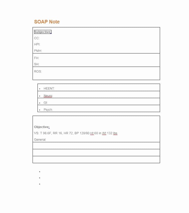 soap note examples