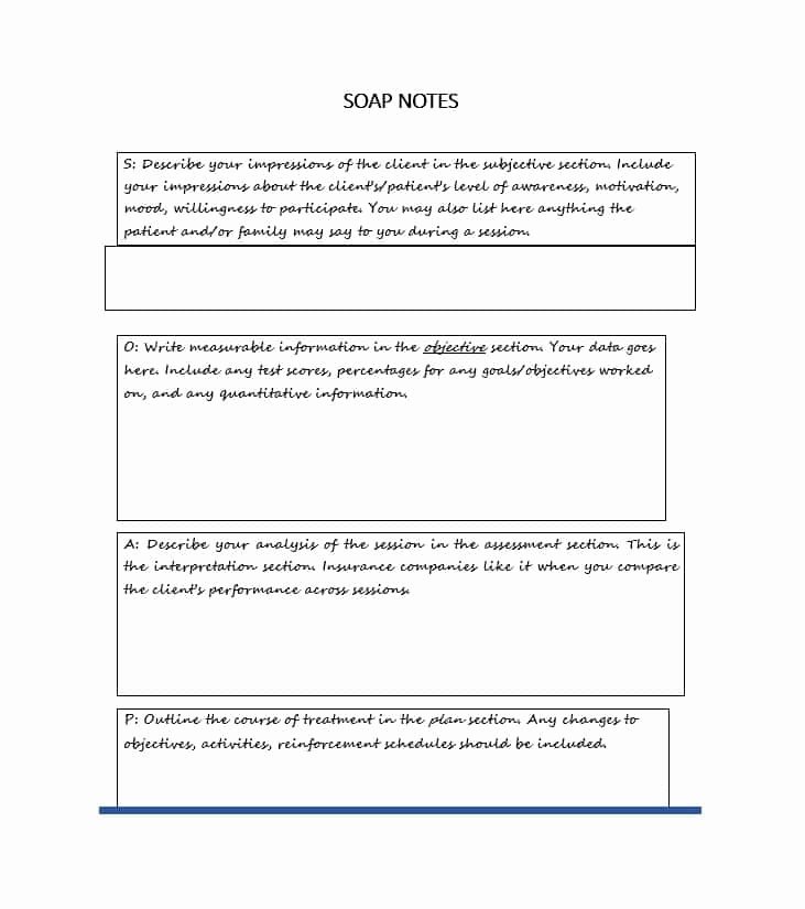 Free soap Note Template Unique 40 Fantastic soap Note Examples &amp; Templates Template Lab