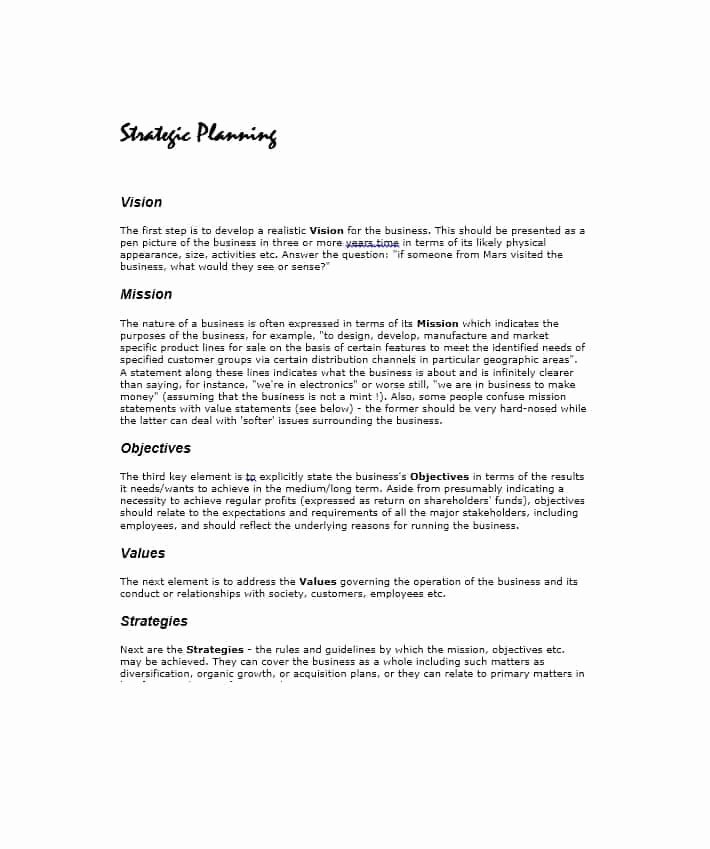 Free Strategic Plan Template Unique 32 Great Strategic Plan Templates to Grow Your Business