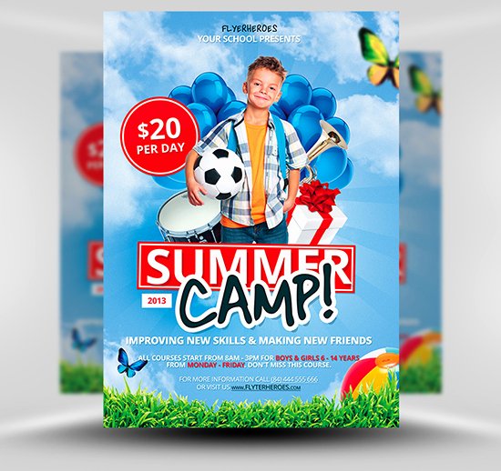 Free Summer Camp Flyer Template Beautiful 70 Best Free Flyer Psd Templates 2017 Designmaz
