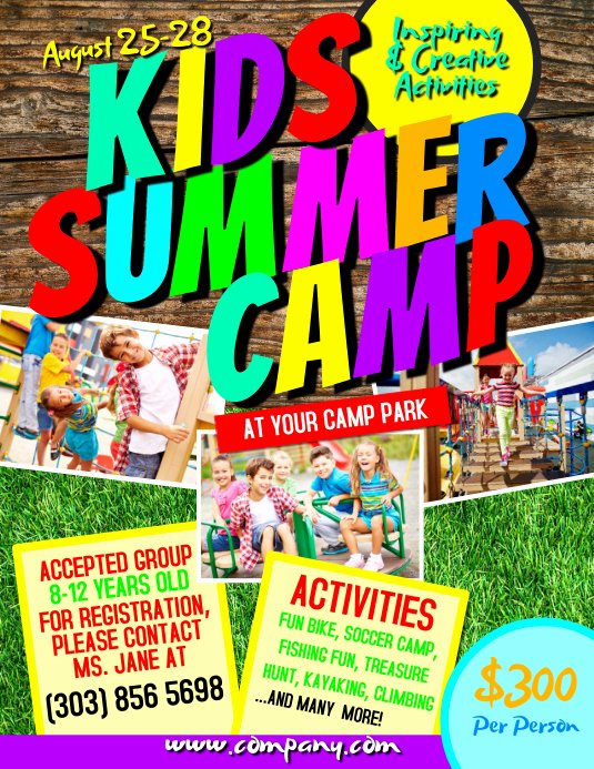 Free Summer Camp Flyer Template Inspirational Kids Summer Camp Flyer Template