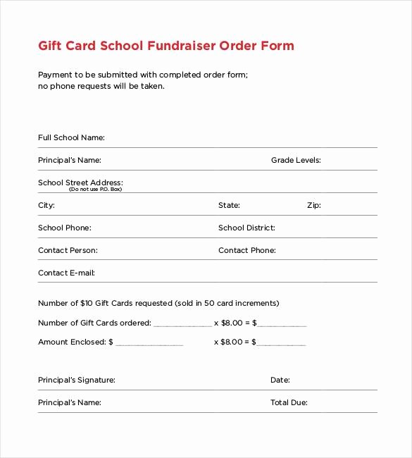 Fundraiser order form Template Best Of Free 14 Sample Fundraiser order Template In Pdf