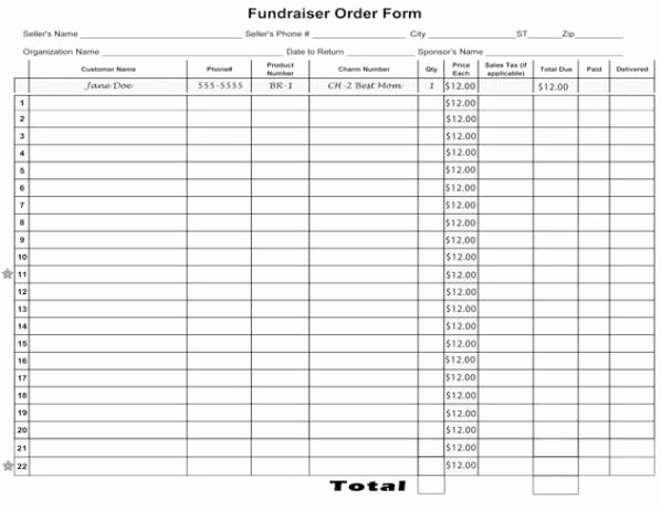 Fundraiser order form Template Fresh 6 Fundraiser order form Templates Website Wordpress Blog