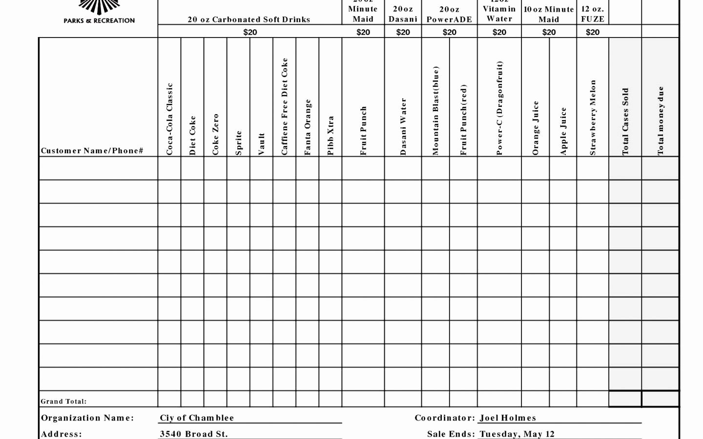 Fundraising order form Templates Fresh Pin by Sheila Branch On Outfits