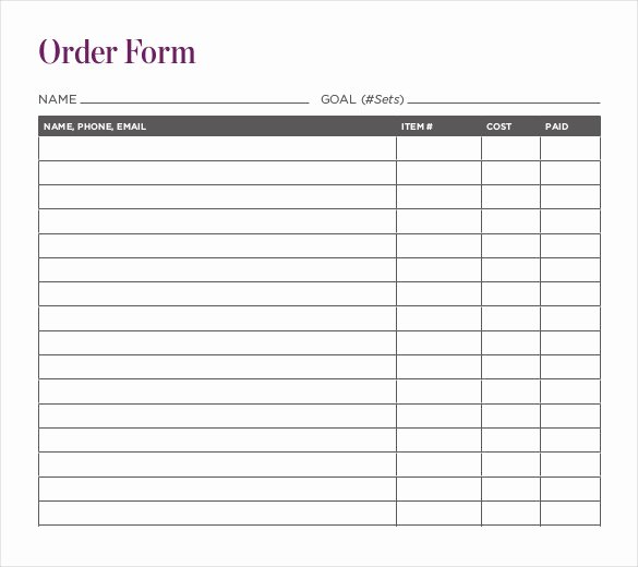 Fundraising order form Templates Unique 15 Fundraiser order Templates Ai Word