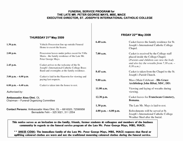 Funeral Mass Program Templates Beautiful Catholic Funeral Program Free Download the Best Home
