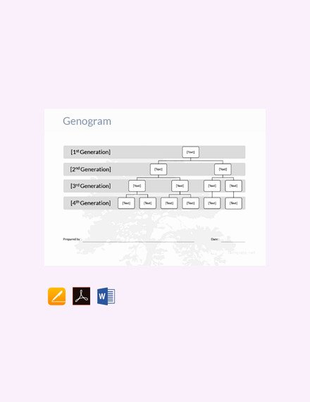 Genogram Template for Mac Awesome 36 Genogram Templates Pdf Word Apple Pages Google