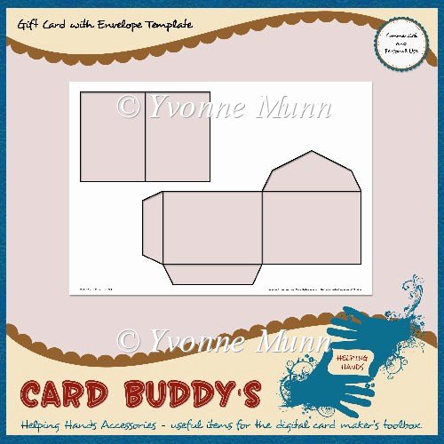 Gift Card Envelope Template Beautiful Gift Card with Envelope Template – Cu Pu £1 80 Instant