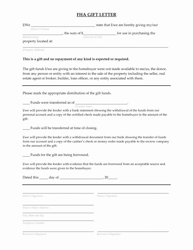 Gift Letter Mortgage Template Awesome Down Payment Agreement form