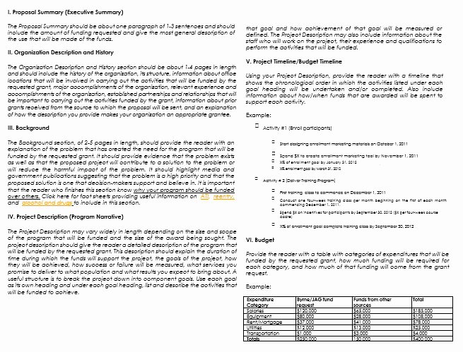 Grant Proposal Template Word New 6 Free Grant Proposal Templates for Word and Pdf