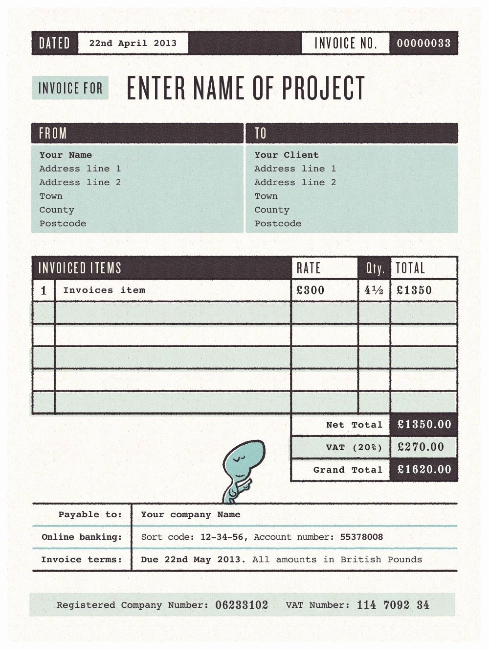 Graphic Design Estimate Template Awesome Invoice Template On Pinterest