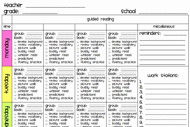 Guided Reading Lesson Plan Template Awesome Guided Reading Guided Reading Lessons and Reading Lesson