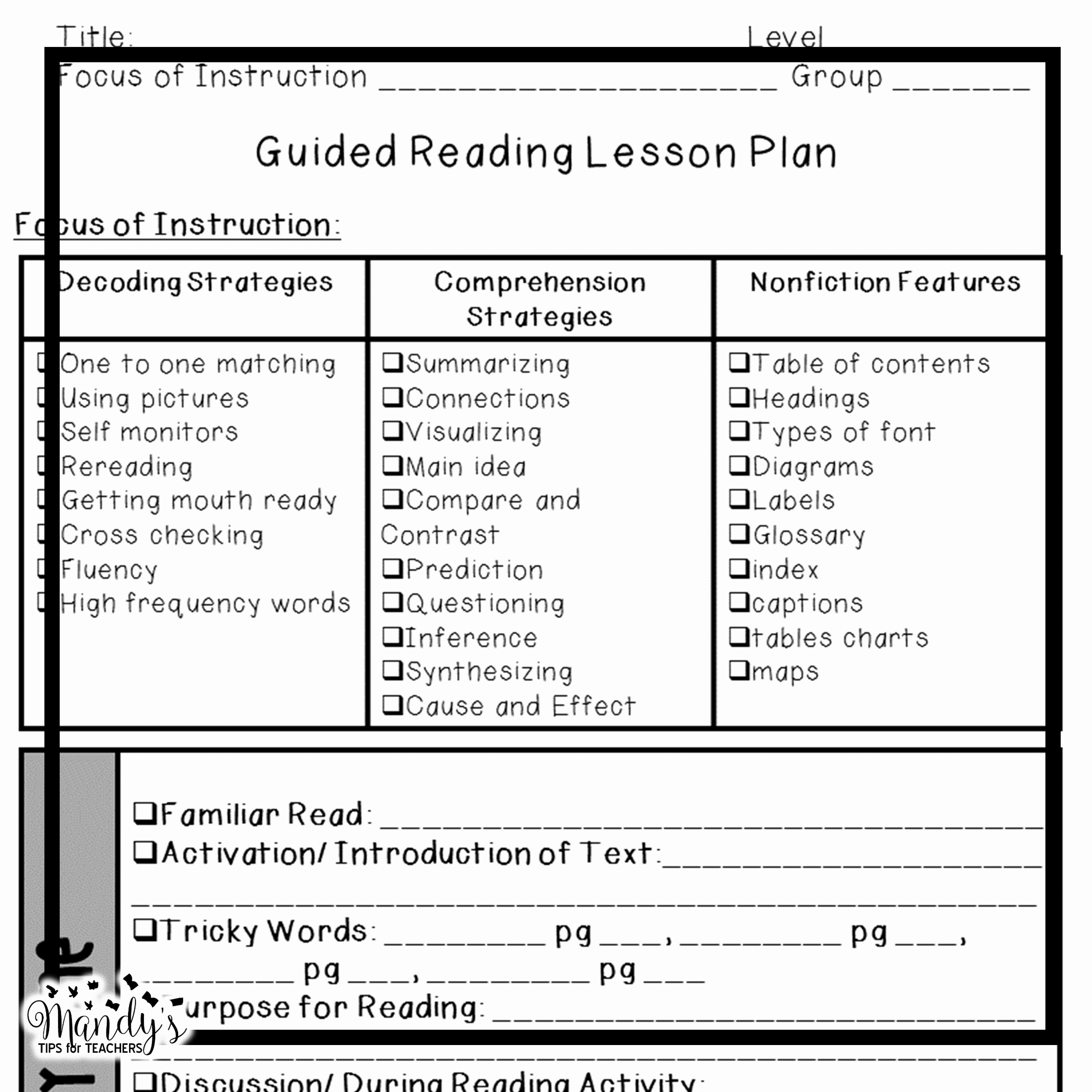 simplify lesson planning