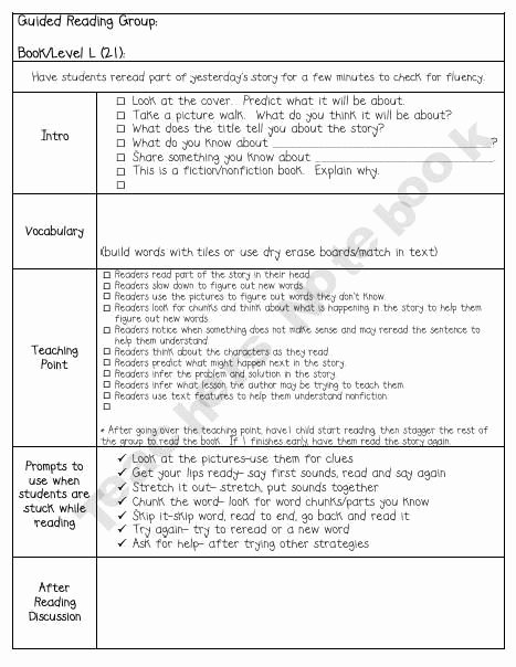 Guided Reading Lesson Plan Template Fresh 17 Best Images About Guided Reading On Pinterest