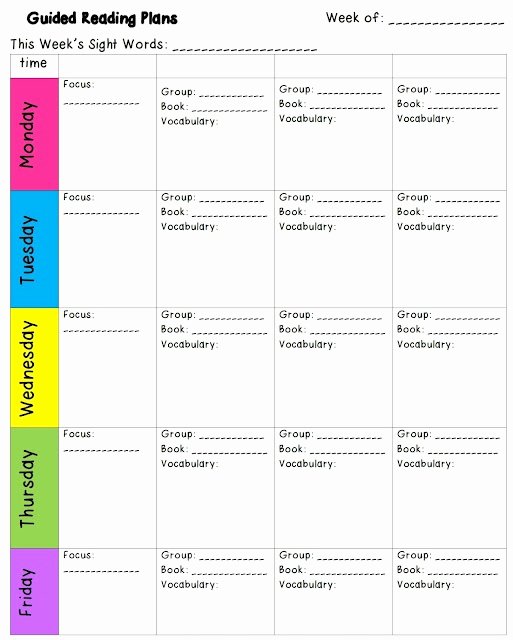 Guided Reading Lesson Plan Template Fresh Best 25 Guided Reading Template Ideas On Pinterest