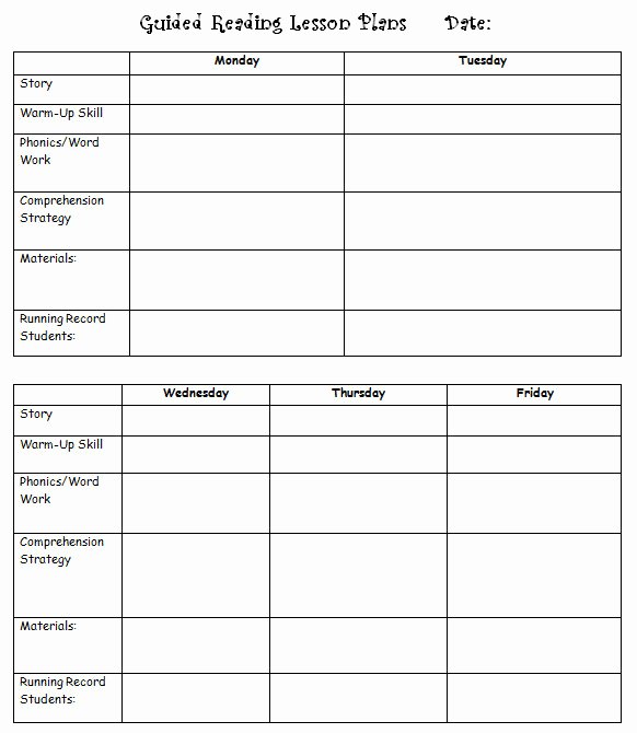 Guided Reading Lesson Plan Template New Guided Reading organizing Literacy without Worksheets