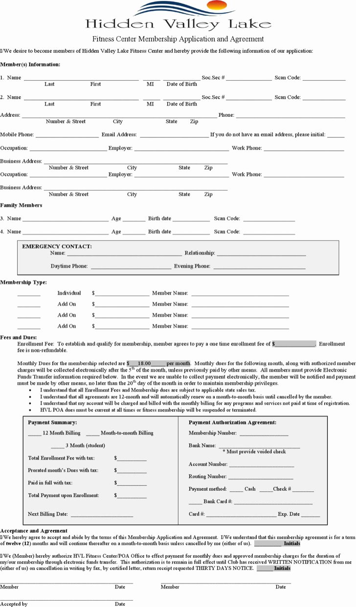 Gym Membership Contract Template Elegant 14 Gym Contract Template Free Download
