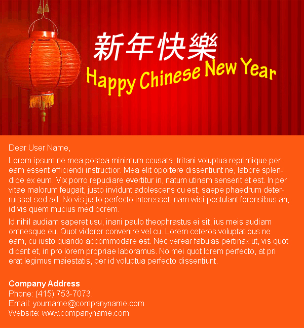Happy New Year Email Template Awesome Email Templates Holiday Happy Chinese New Year 2 En