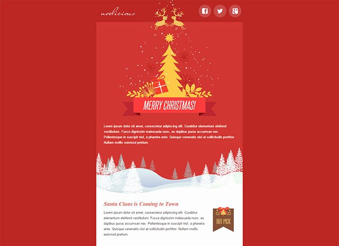Happy New Year Email Template Lovely 20 Wonderful Christmas &amp; New Year Email Templates – Bashooka