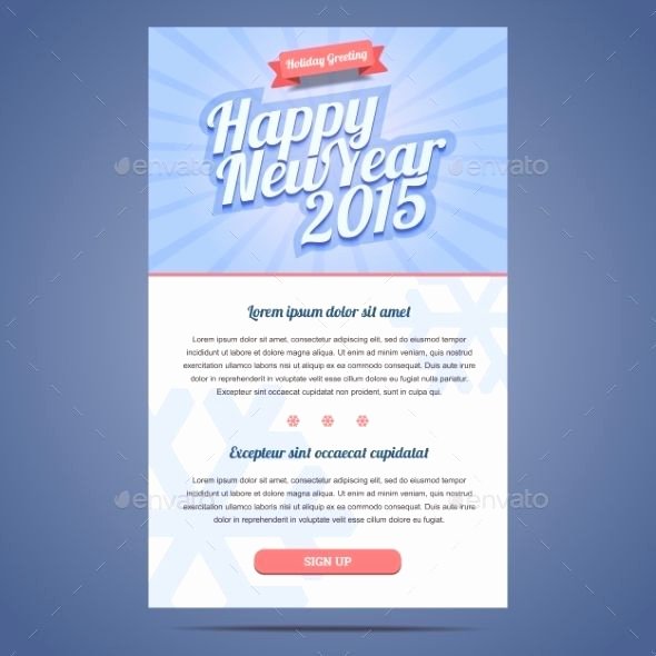 Happy New Year Email Template New Happy New Year Holiday Greeting Email Template Concepts