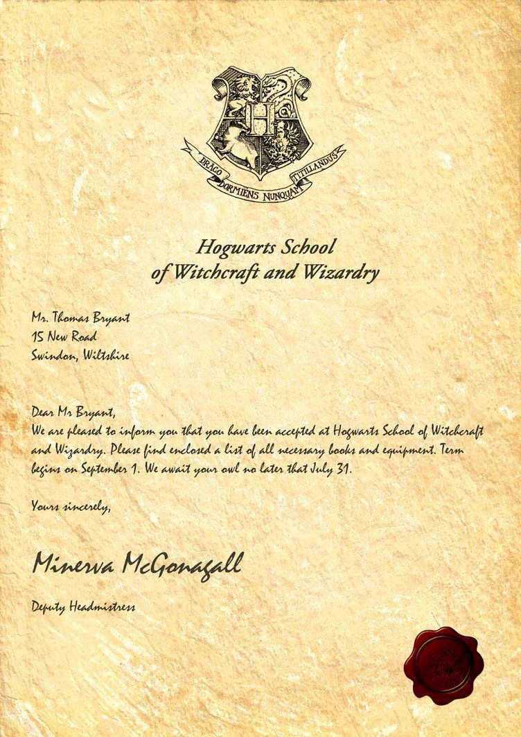 Harry Potter Acceptance Letter Template Fresh Hogwarts Acceptance Letter by Legiondesign