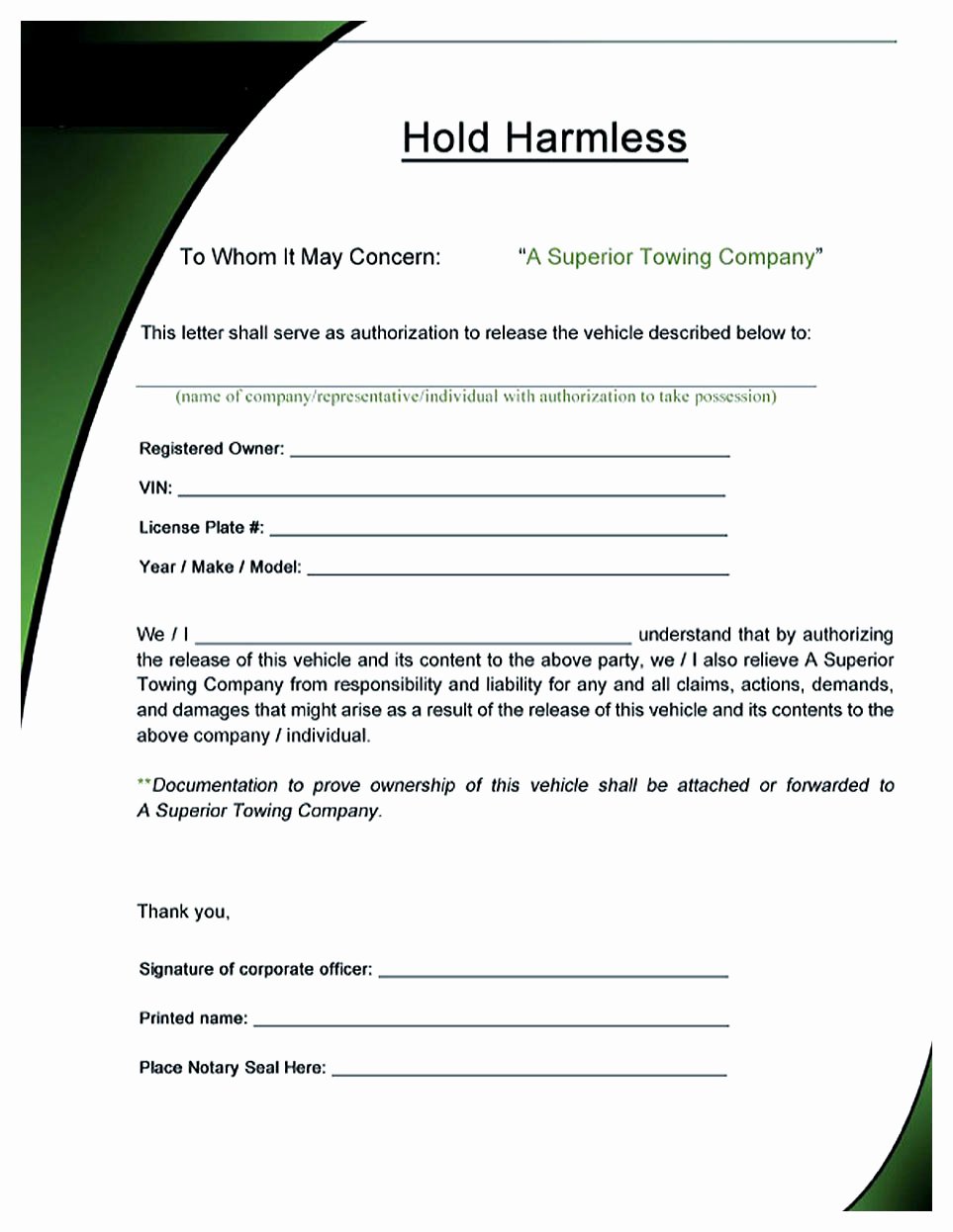 Hold Harmless Agreement Template Awesome Making Hold Harmless Agreement Template for Different Purposes