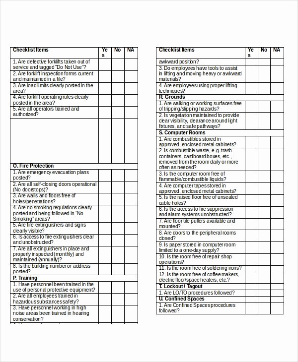 Home Inspection Checklist Template Luxury Home Inspection Checklist 17 Word Pdf Documents