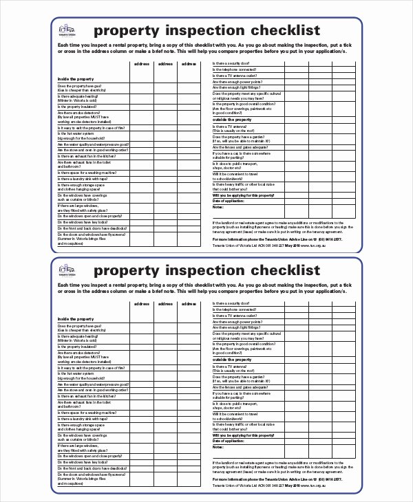 Home Inspection Checklist Template Unique House Inspection Checklist 17 Pdf Word Download