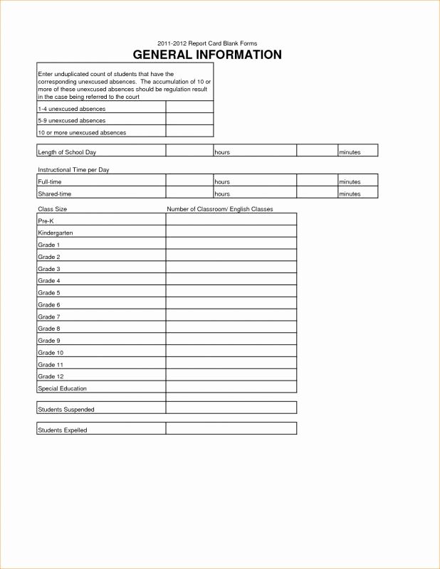 Homeschool Report Card Template Awesome Homeschool Report Card Template