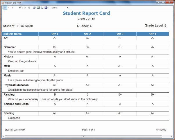 Homeschool Report Card Template Luxury 28 Of Report Card Template for Microsoft Word