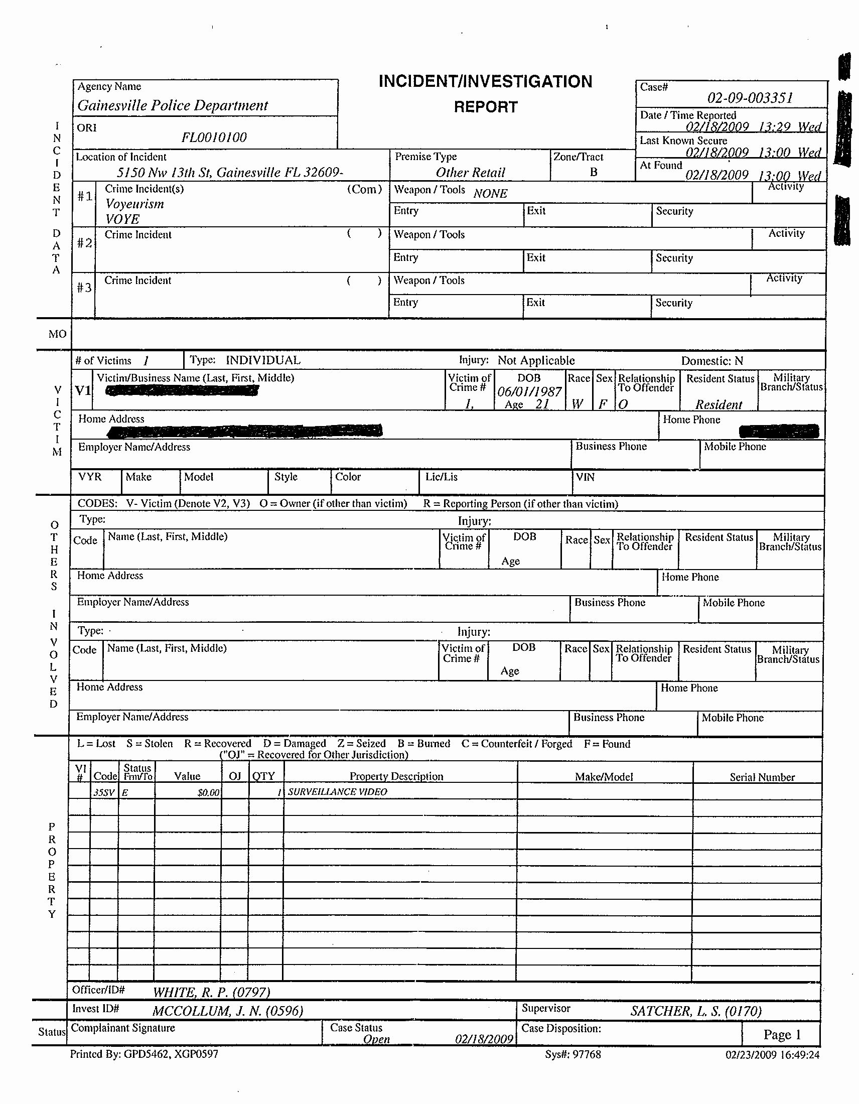 Homicide Police Report Template Awesome Pin by Chad Laybourne On Final Port