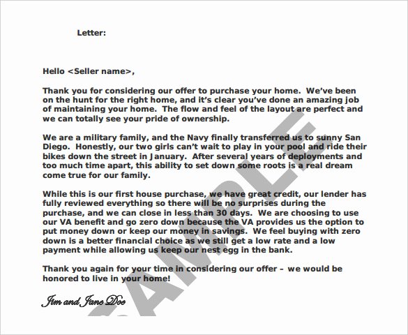 House Offer Letter Template Unique Fer Letter Template 7 Free Word Pdf Documents