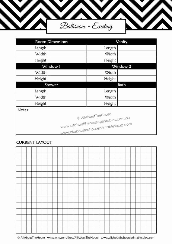 House Renovation Checklist Template Fresh Bathroom Remodel Checklist Planner Printable Renovation