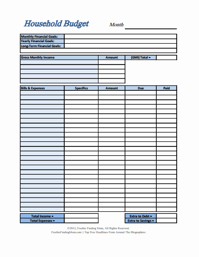 Household Budget Template Pdf Lovely Household Bud Template Free Download Create Edit