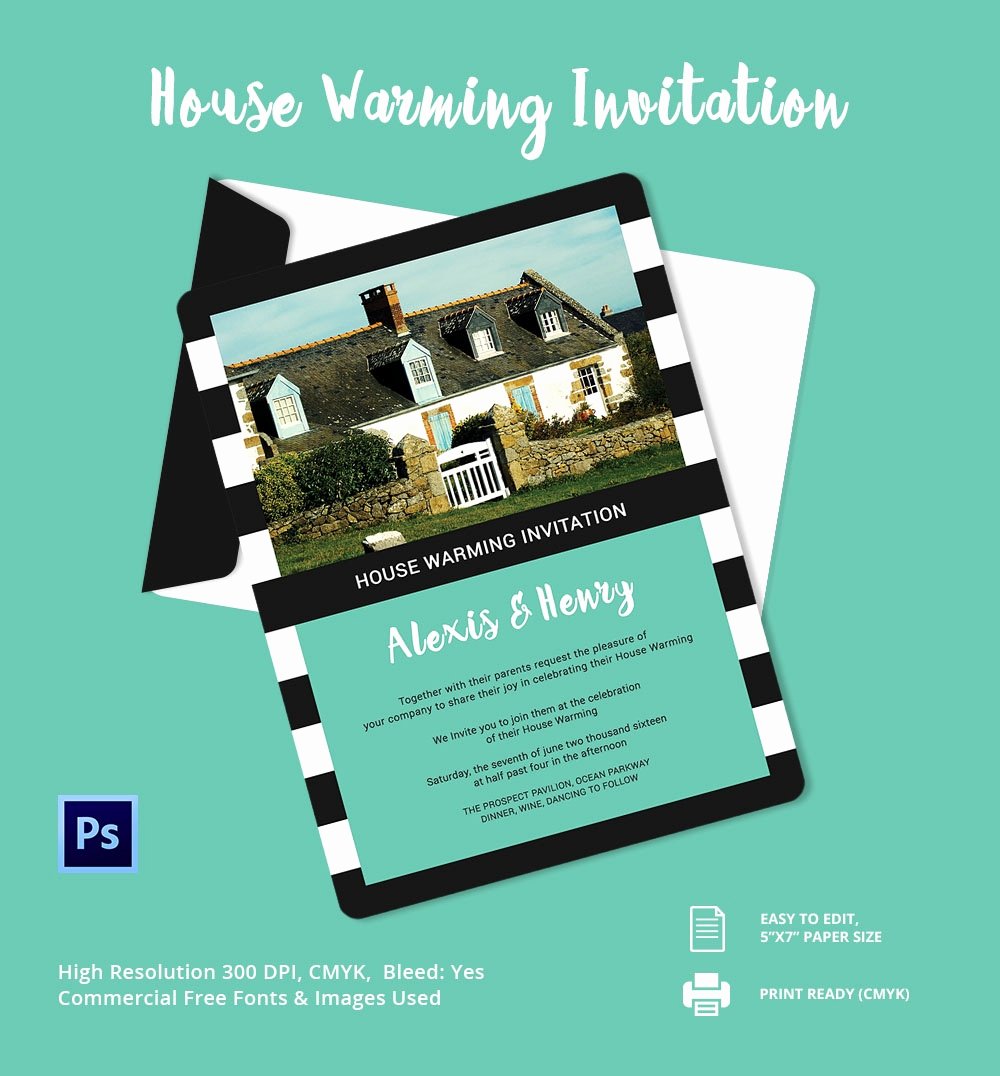Housewarming Invitation Template Microsoft Word Elegant Housewarming Invitation Template 30 Free Psd Vector