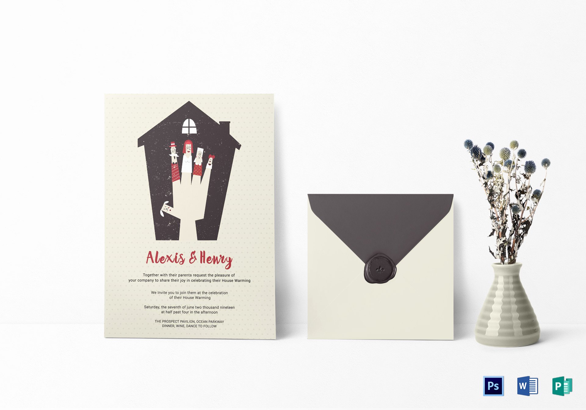 Housewarming Invitation Template Microsoft Word Elegant Thrilling Housewarming Invitation Card Design Template In