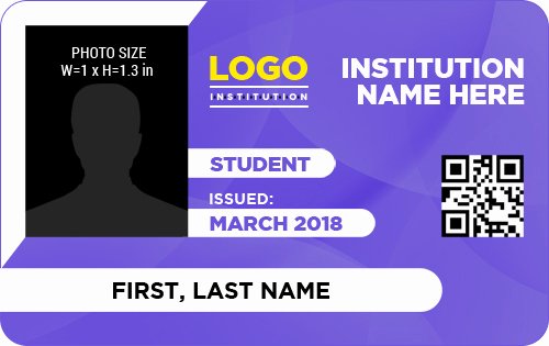 Id Card Template Word Lovely Student Id Card Templates for Ms Word